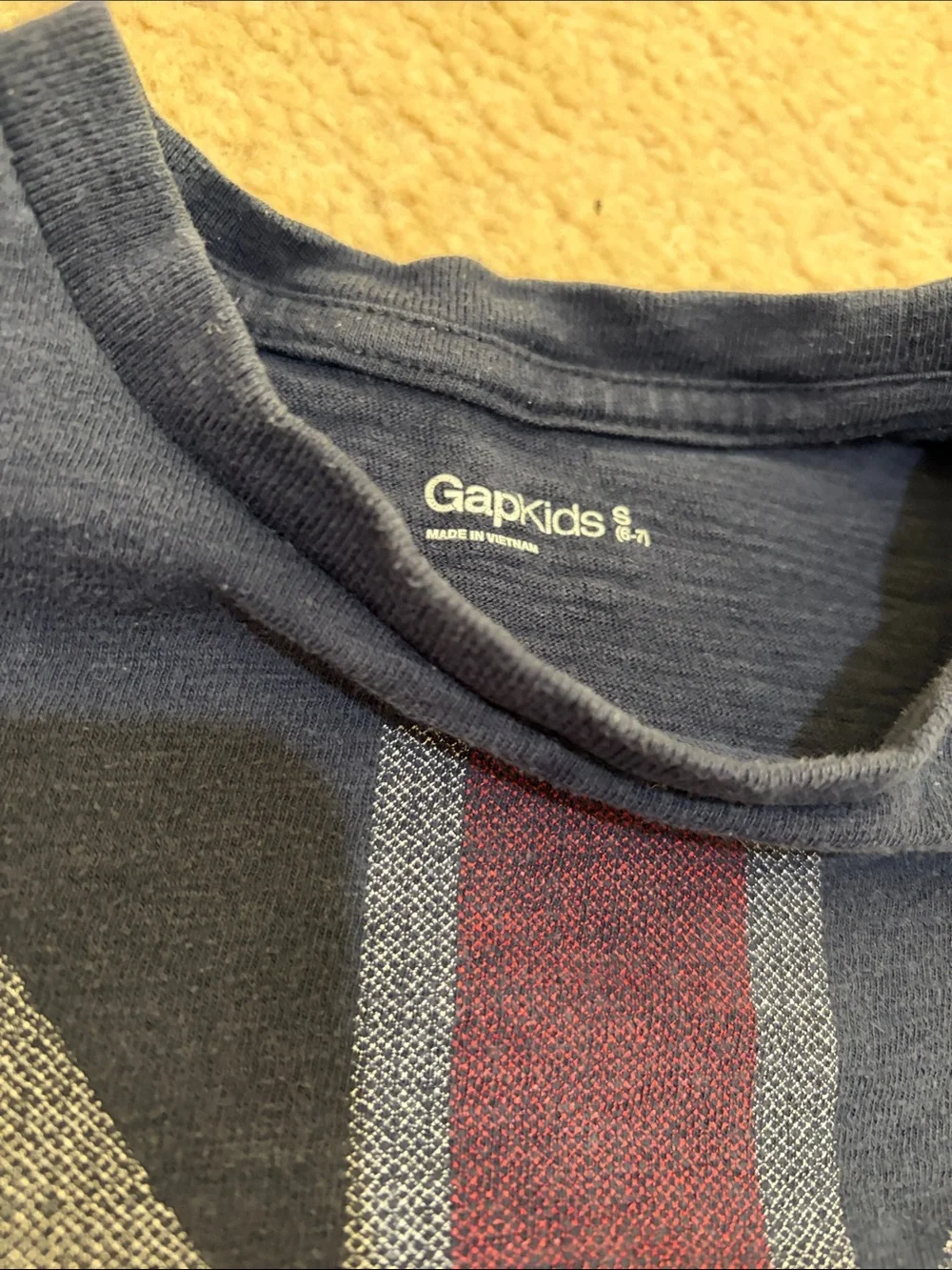 Gap Navy Kids T-Shirt with Union Jack Graphic S
